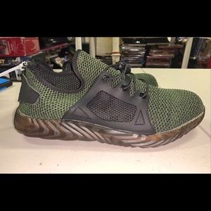 Adidas Die Weltmarke Black/green Steel Toe Men's Shoes Size 45 / US 11